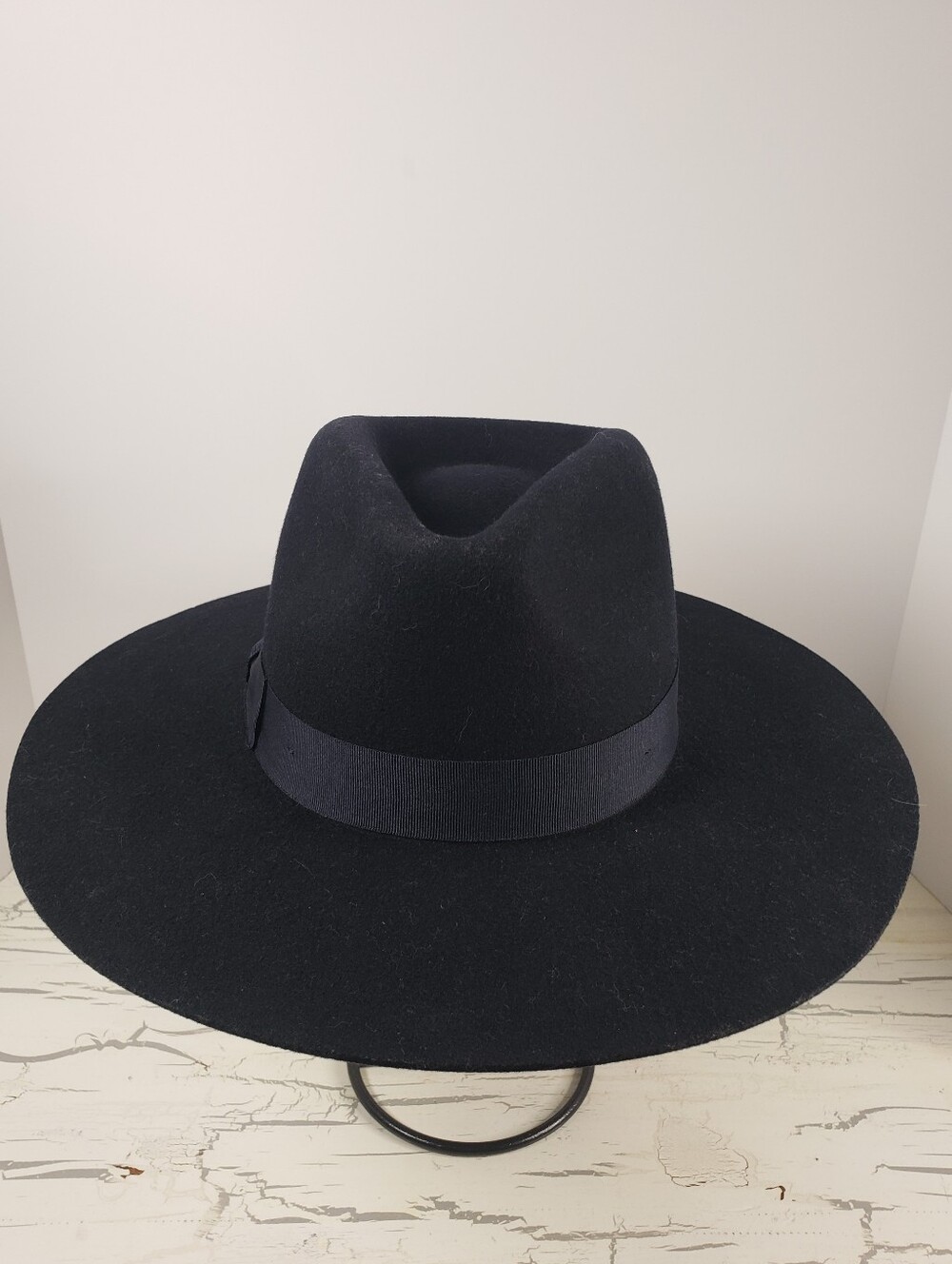 Wyeth 'Lila' 100% Wool Fedora Rancher Hat in Deep Cobalt Blue - OS